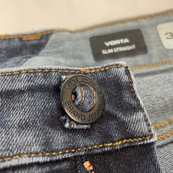 Mens Volcom Vorta Slim Straight Denim Jeans 30 - Picture 8 of 12